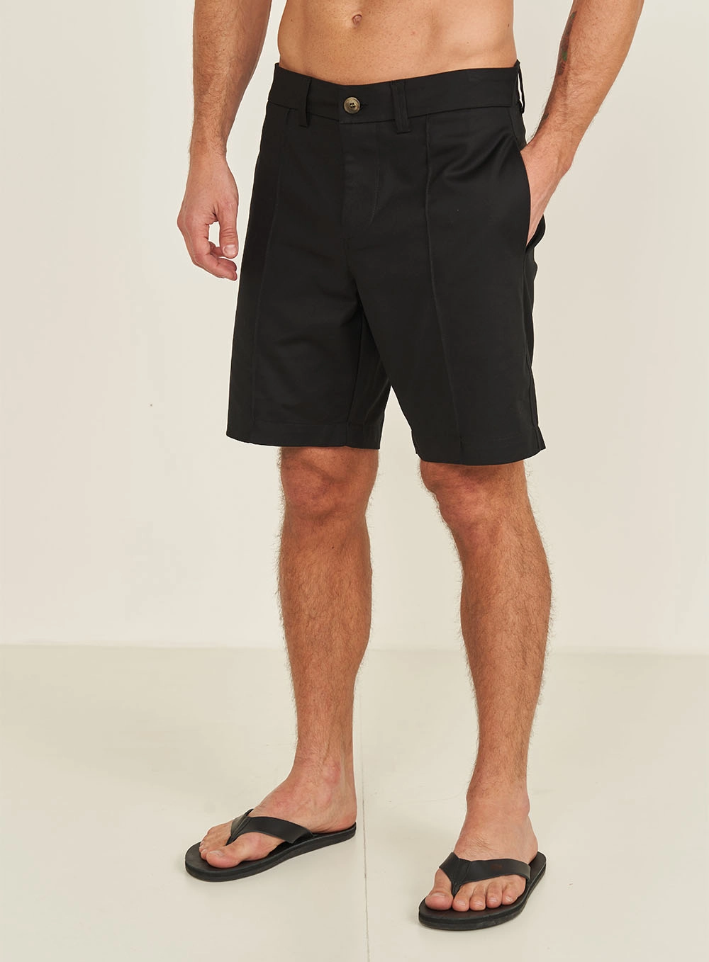 Bermuda Masculina New Chino Preto
