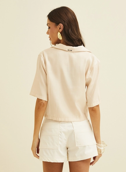 Camisa Feminina Reta