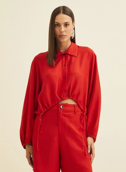 Camisa Feminina Com Barra Regulável