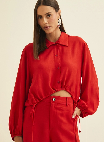 Camisa Feminina Com Barra Regulável