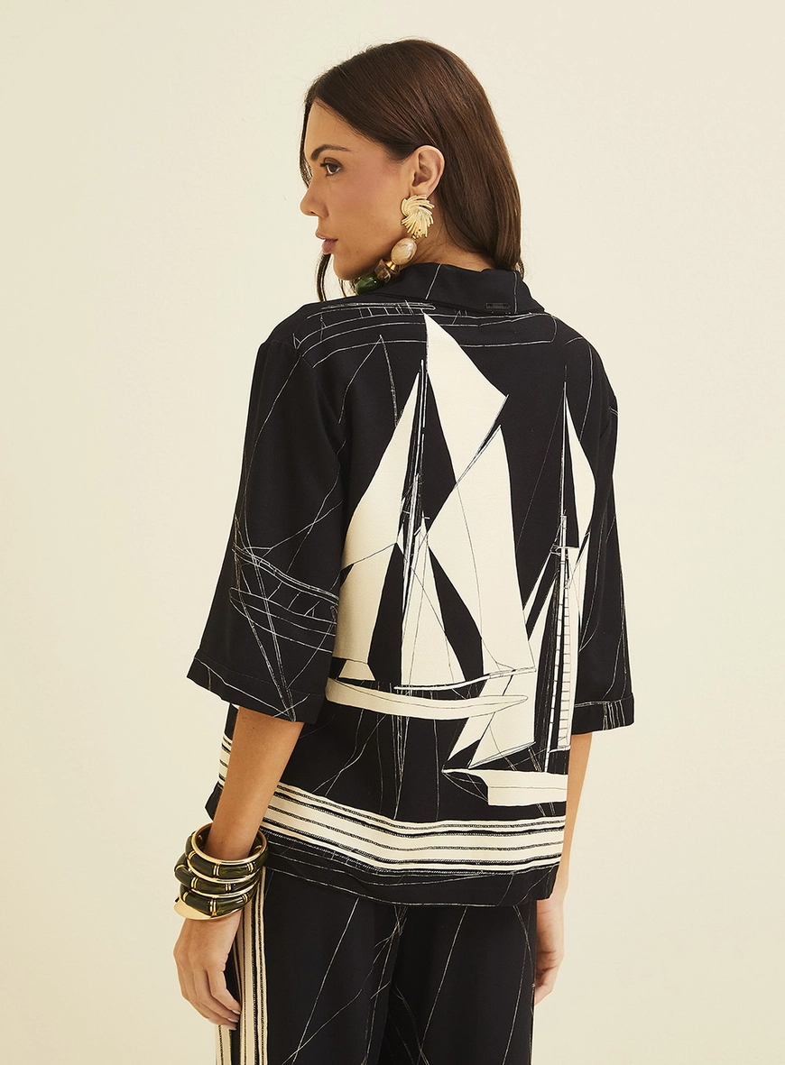 Camisa Feminina Estampada Estampados