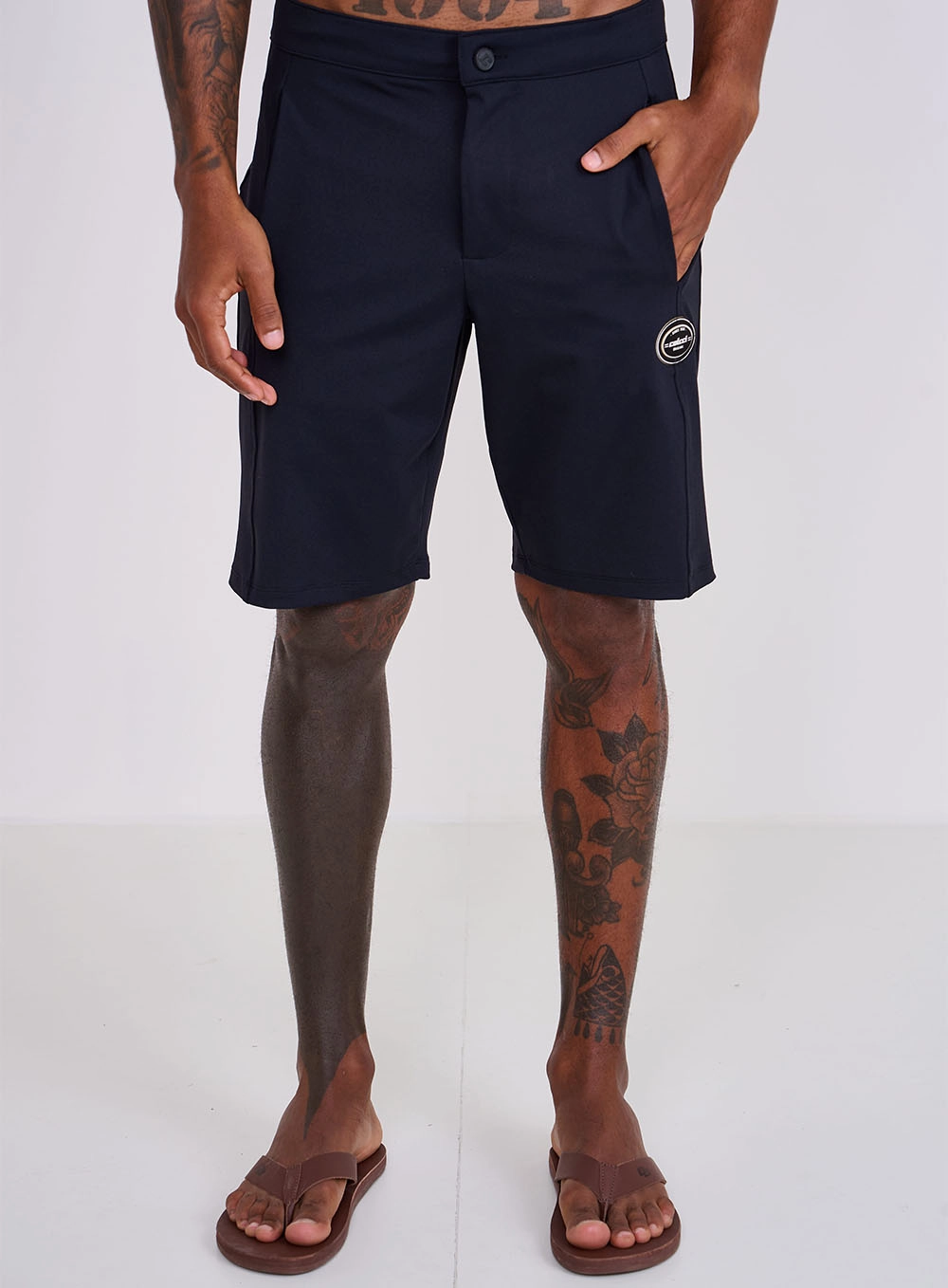 Bermuda Davi Comfort - Colcci Tech Preto