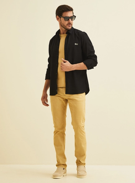 Camisa Masculina Slim Fit Manga Longa