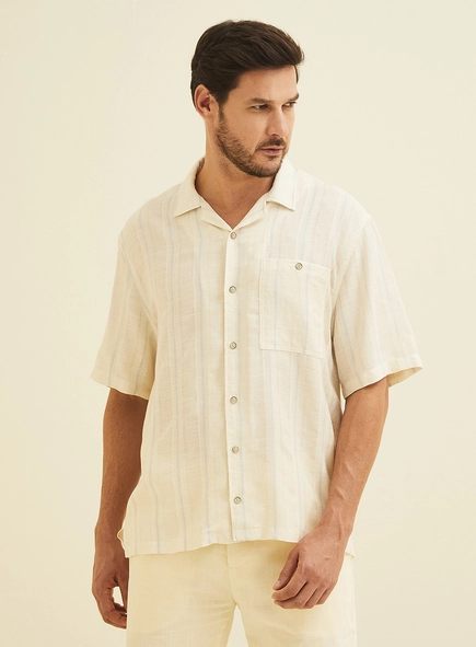 Camisa Listrada Vintage Over