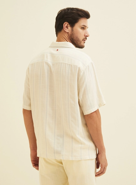 Camisa Listrada Vintage Over
