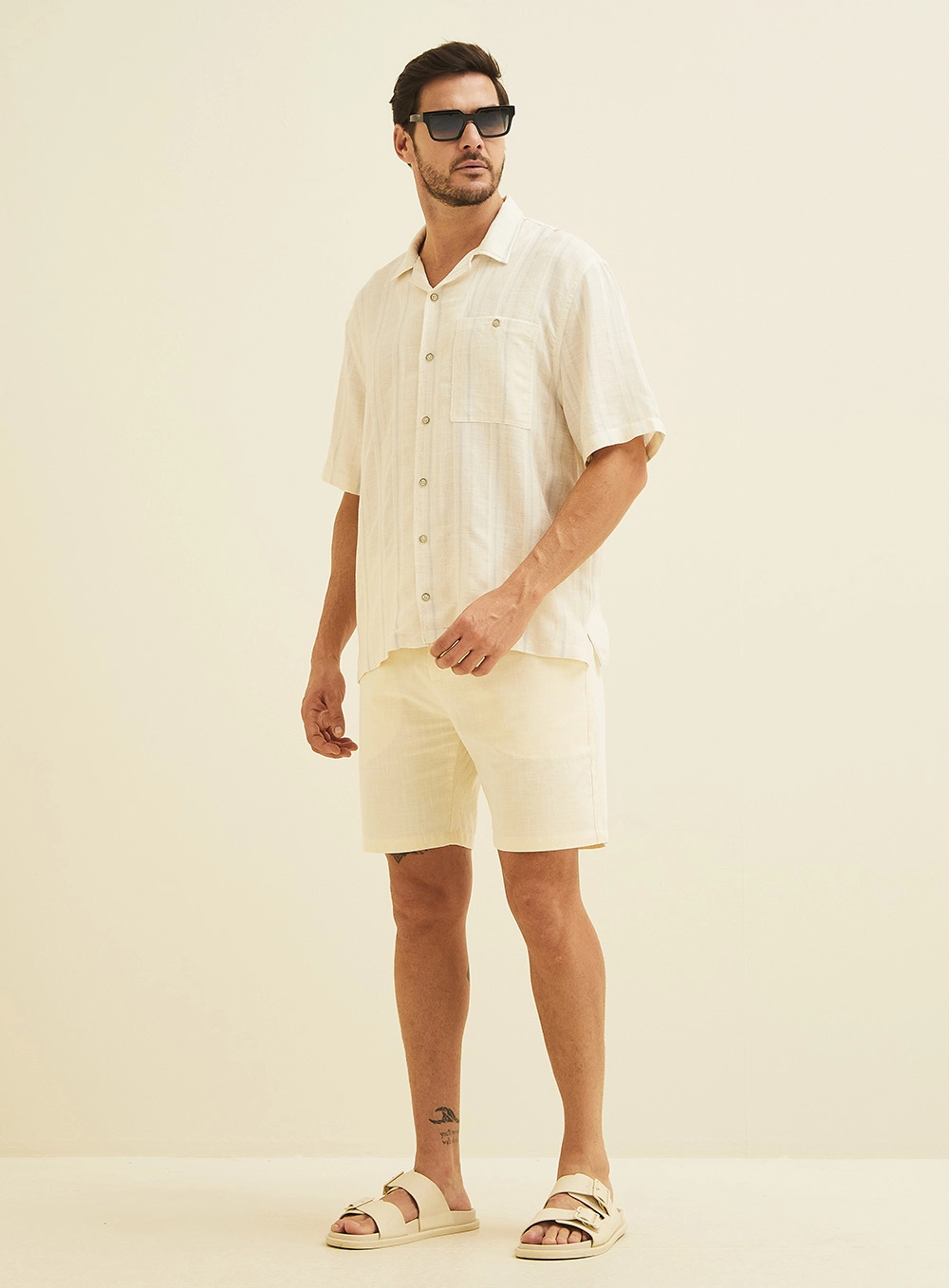 Camisa Listrada Vintage Over Estampados 1