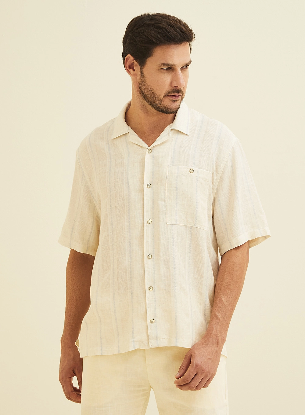 Camisa Listrada Vintage Over Estampados 2