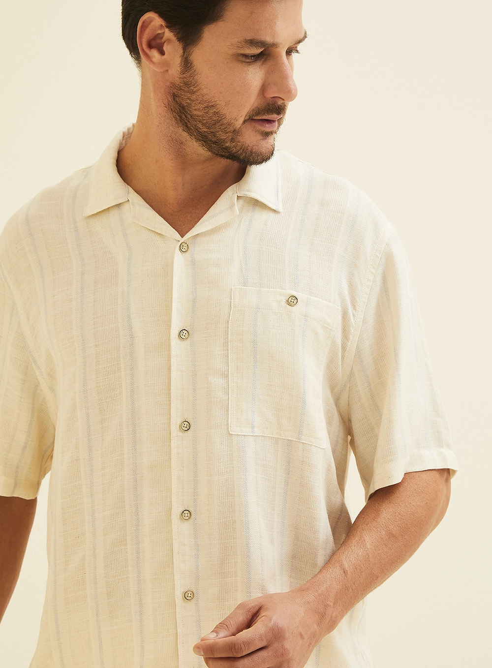Camisa Listrada Vintage Over Estampados 3
