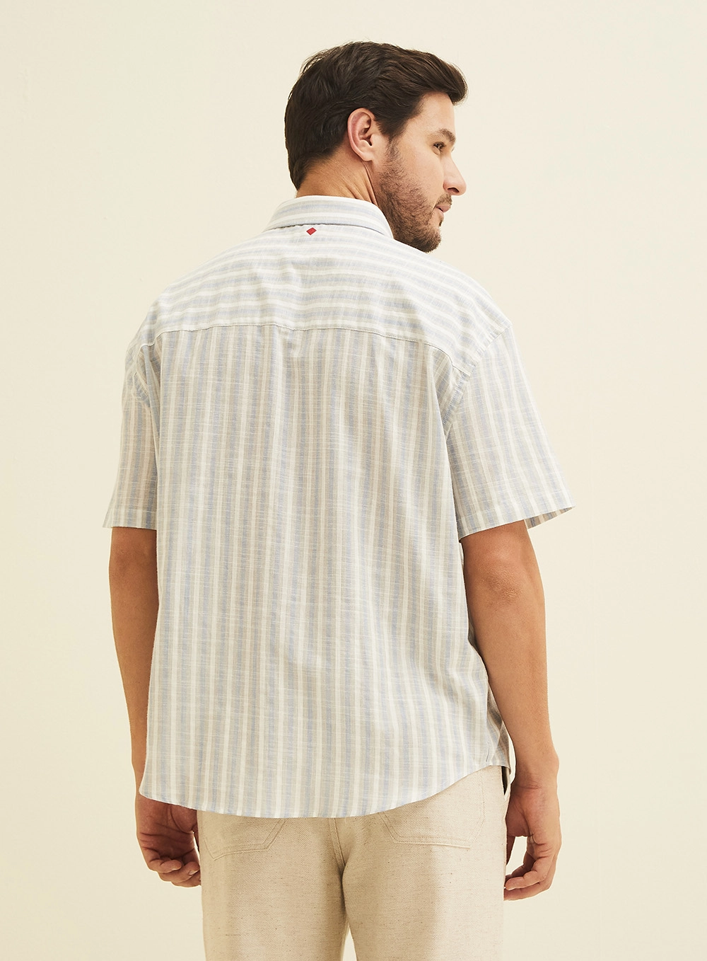 Camisa Masculina Relax Listrada Estampados 4