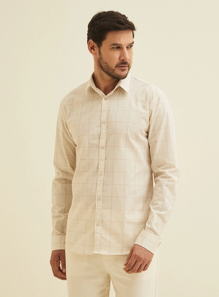 Camisa Manga Longa Xadrez Slim