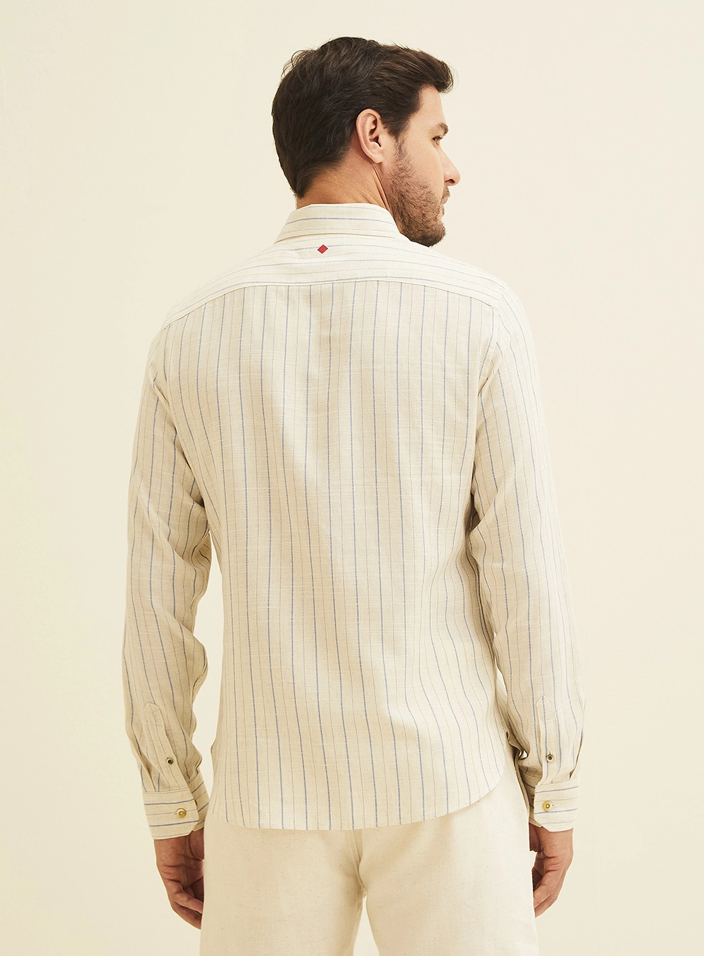 Camisa Em Linho Listrada St Barths Estampados 4