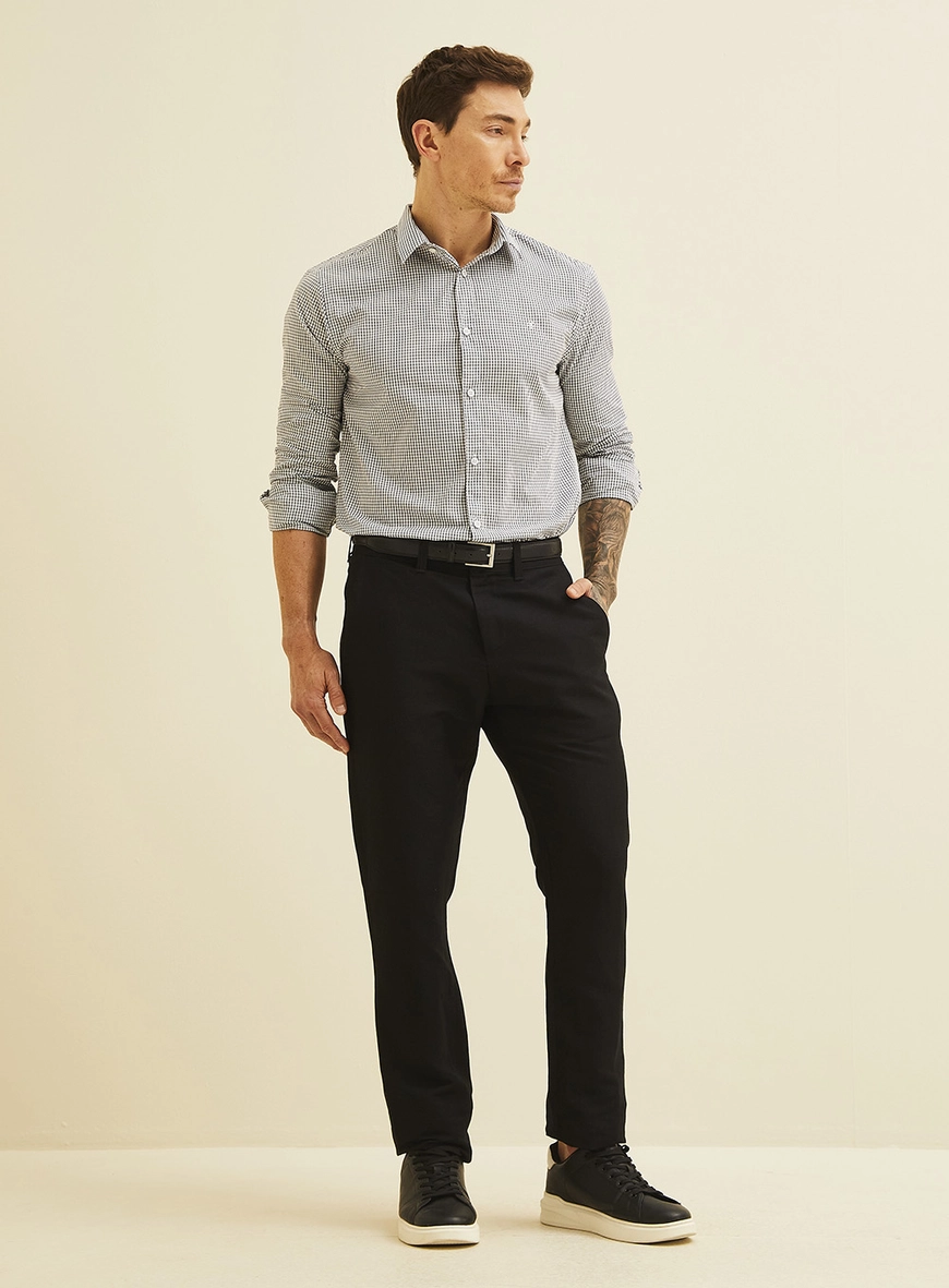 Camisa Xadrez Slim Fit Estampados