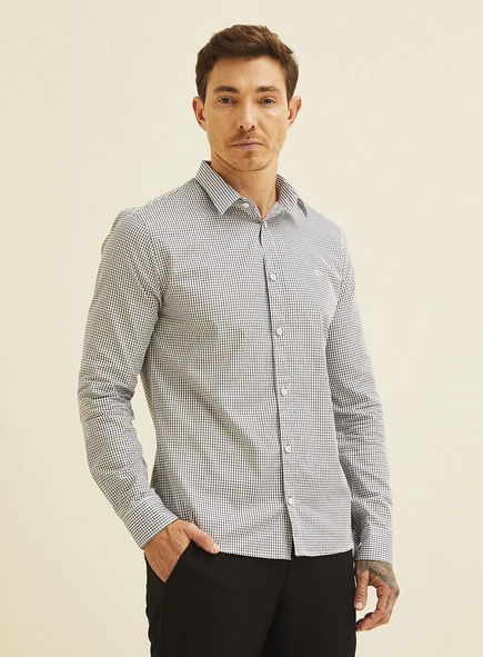 Camisa Xadrez Slim Fit