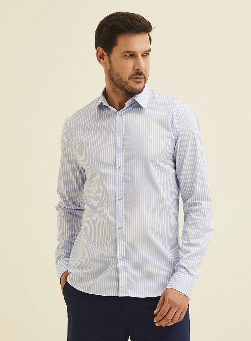 Camisa Listrada Slim Fit Estampados