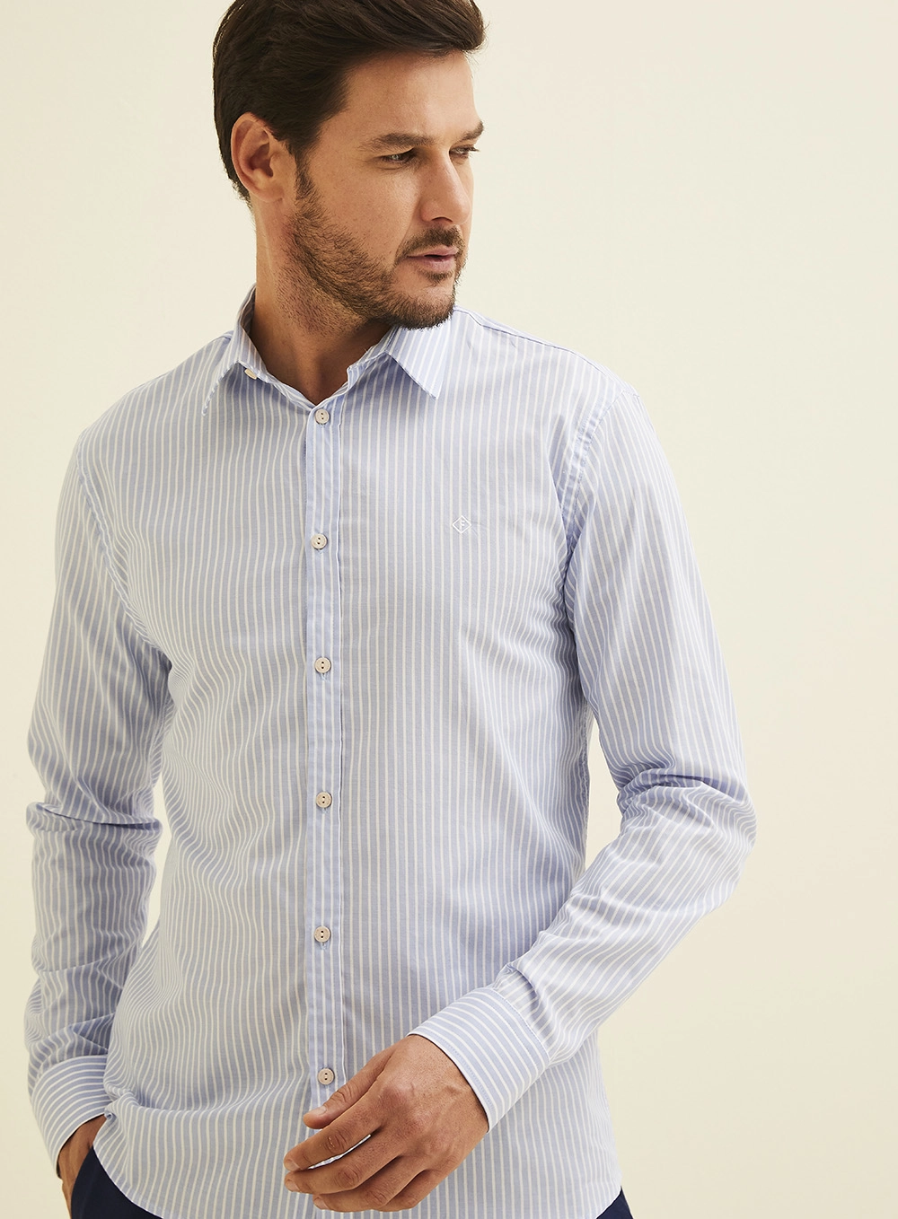 Camisa Listrada Slim Fit Estampados 3