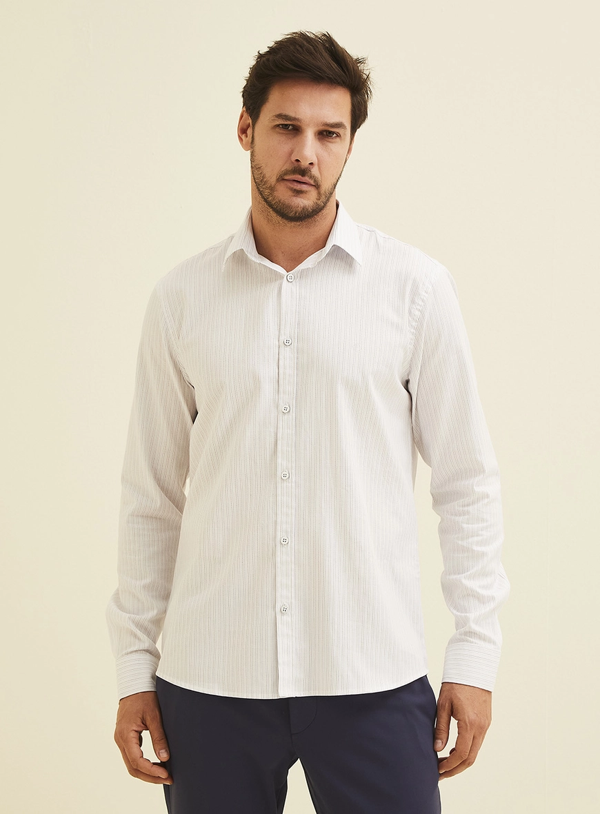 Camisa Manga Longa Slim Fit Off