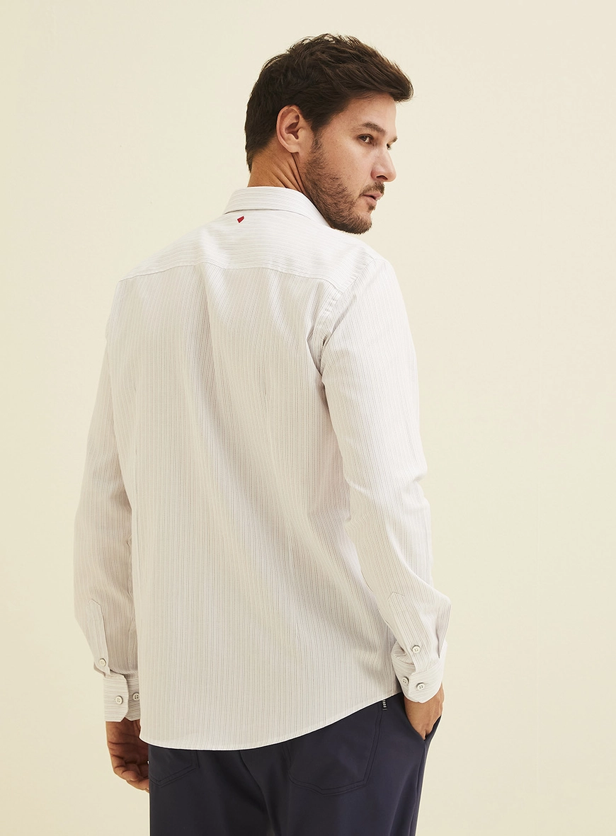 Camisa Manga Longa Slim Fit Off