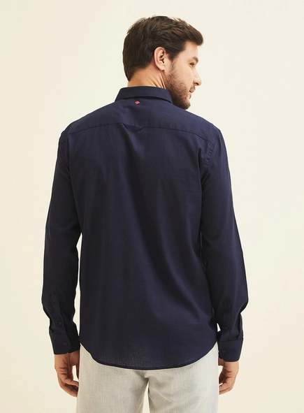 Camisa Masculina Em Linho Relax