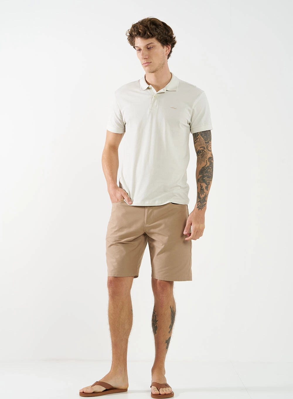 Bermuda Masculina New Davi Bege