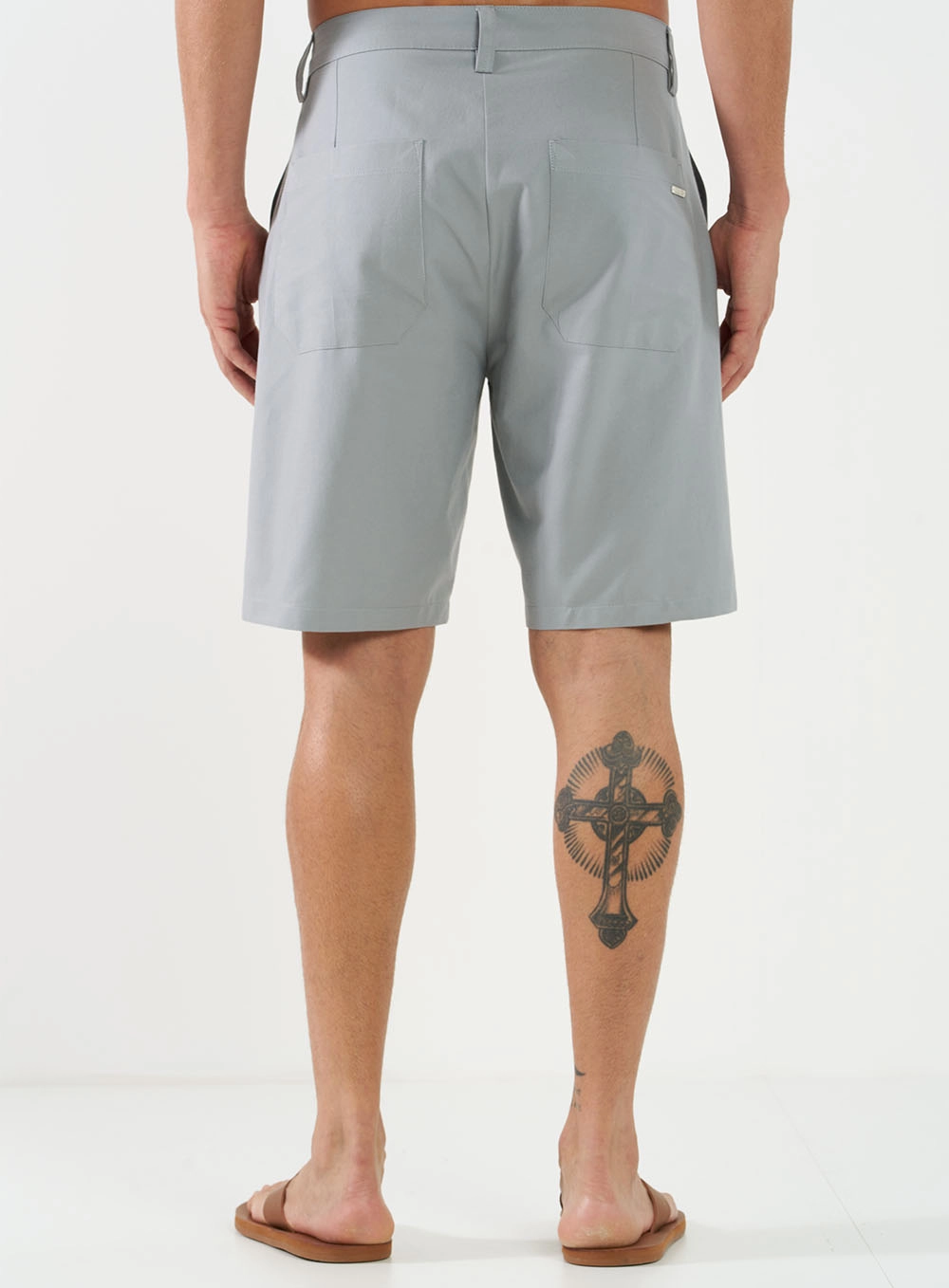 Bermuda Masculina New Chino Cinza