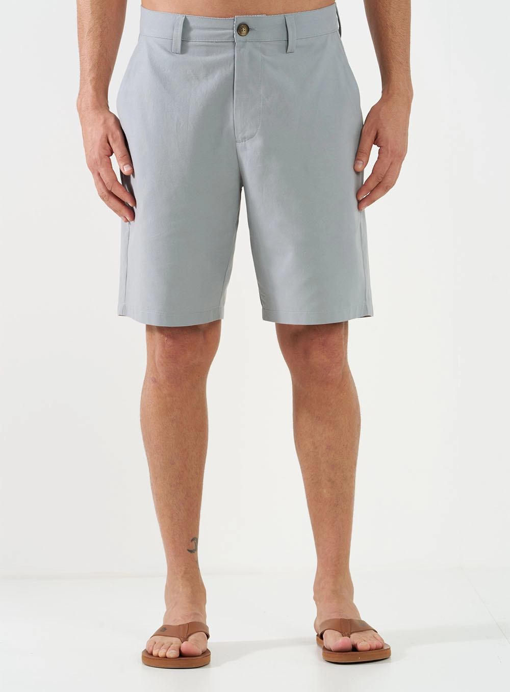 Bermuda Masculina New Chino Cinza