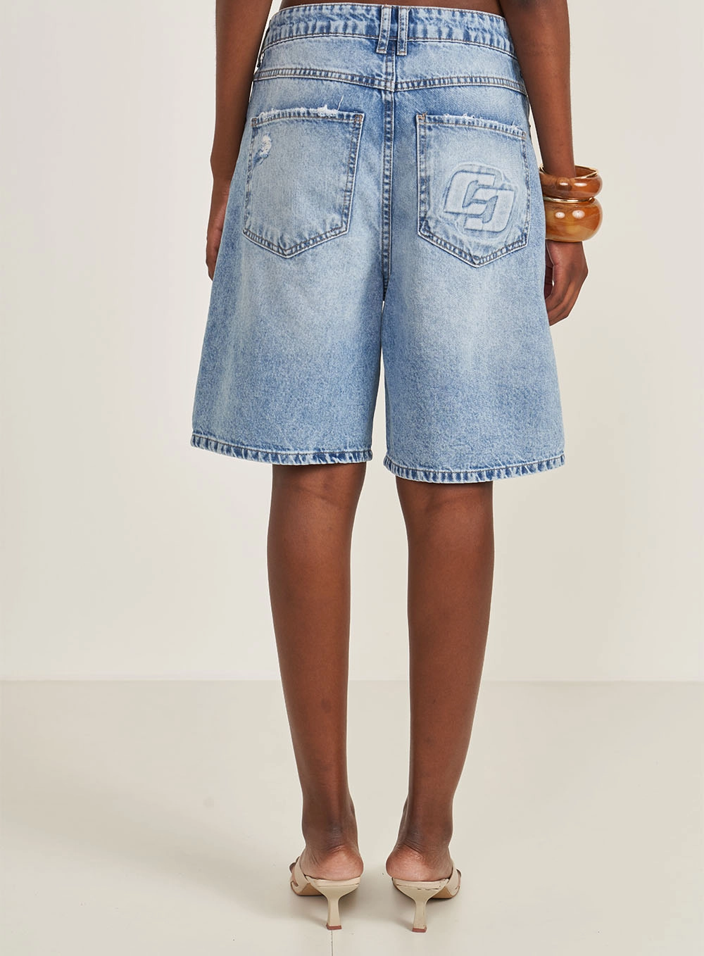 Bermuda Feminina Jeans Gigi Índigo