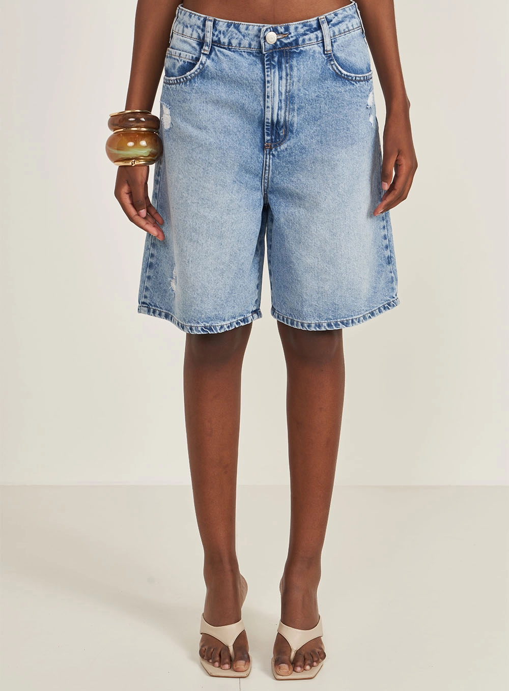 Bermuda Feminina Jeans Gigi Índigo