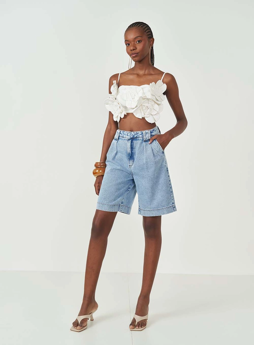 Bermuda Jeans Feminina Joana