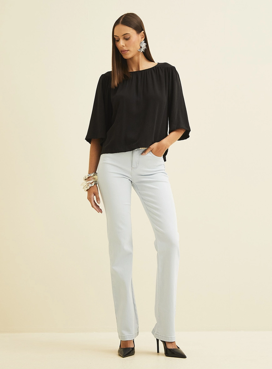 Camiseta Feminina Ampla Preto