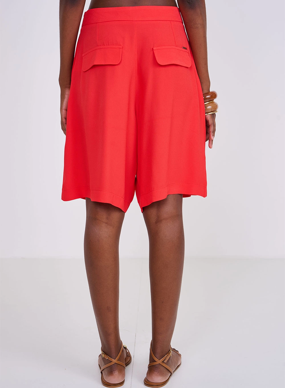 Bermuda Joana Média Vermelho