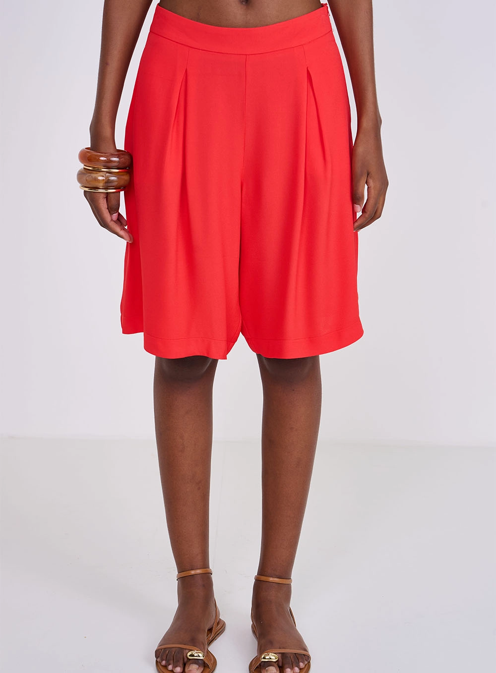 Bermuda Joana Média Vermelho