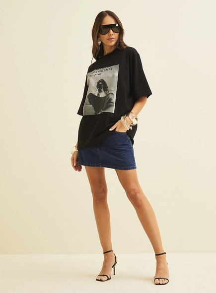 Camiseta Loose Estampada