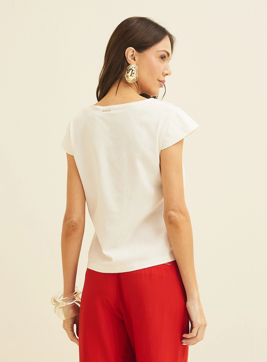 Camiseta Feminina Reta Off Shell