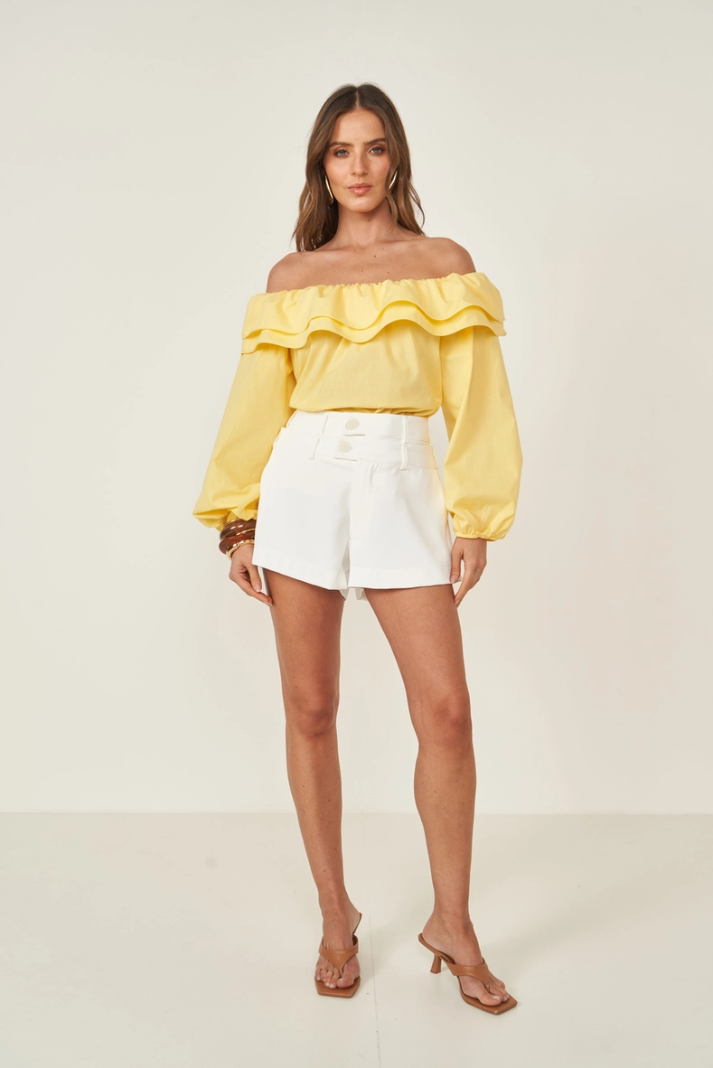 Short Jade Cós Duplo