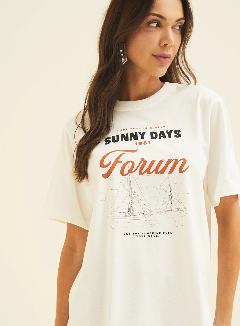Camiseta Feminina Manga Curta Off Shell 3