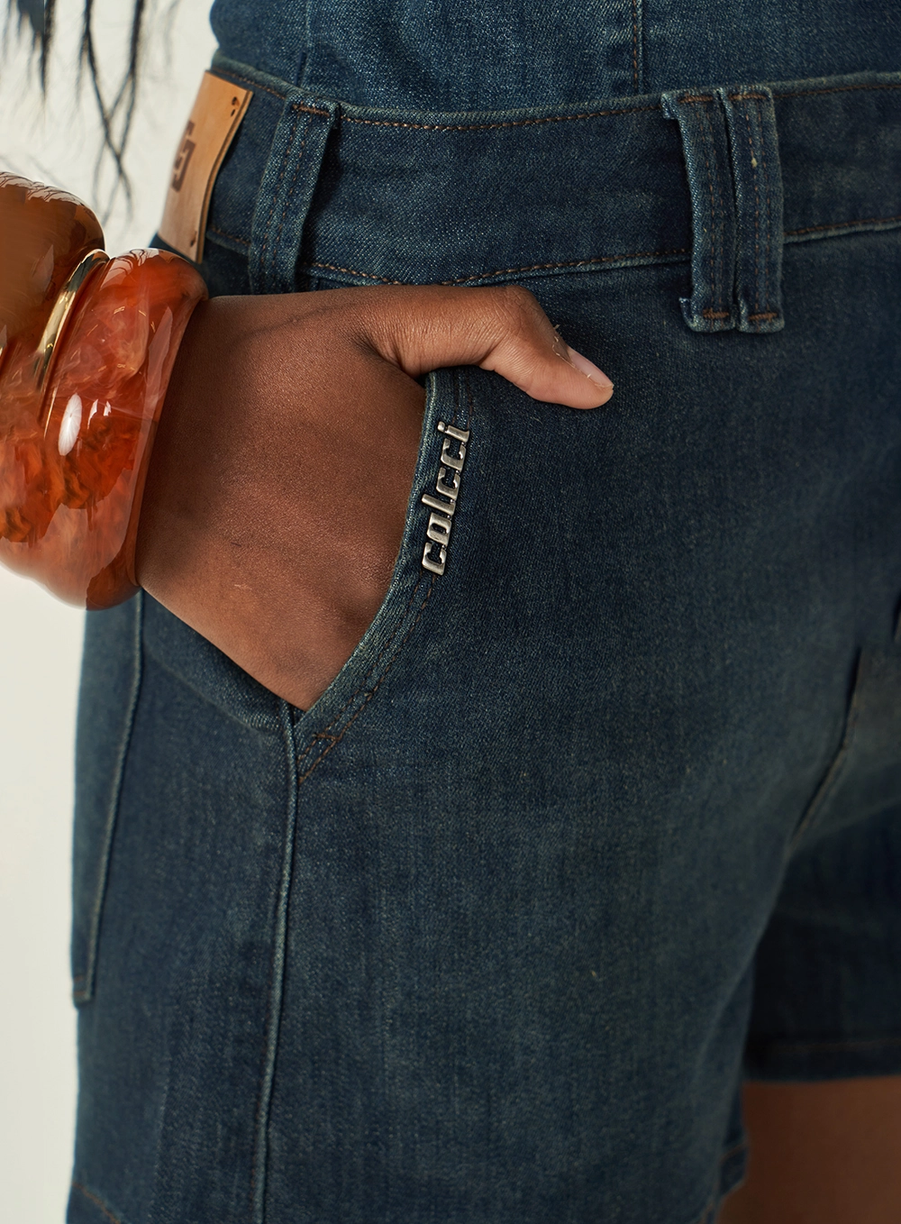 Short Jeans Encurtado Gigi Índigo