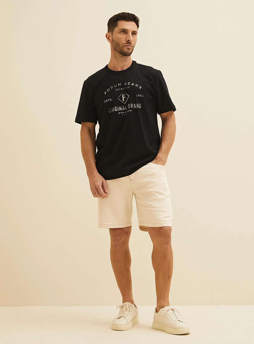 Camiseta New Box Com Estampa Preto