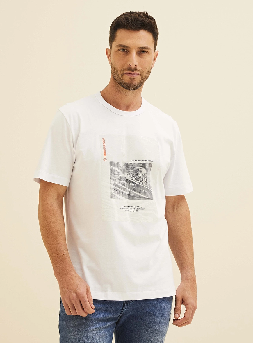Camiseta Masculina New Box Branco