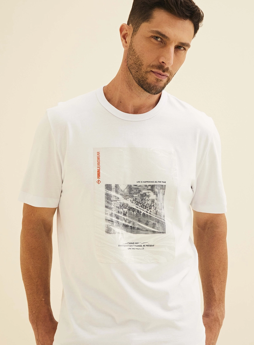 Camiseta Masculina New Box Branco