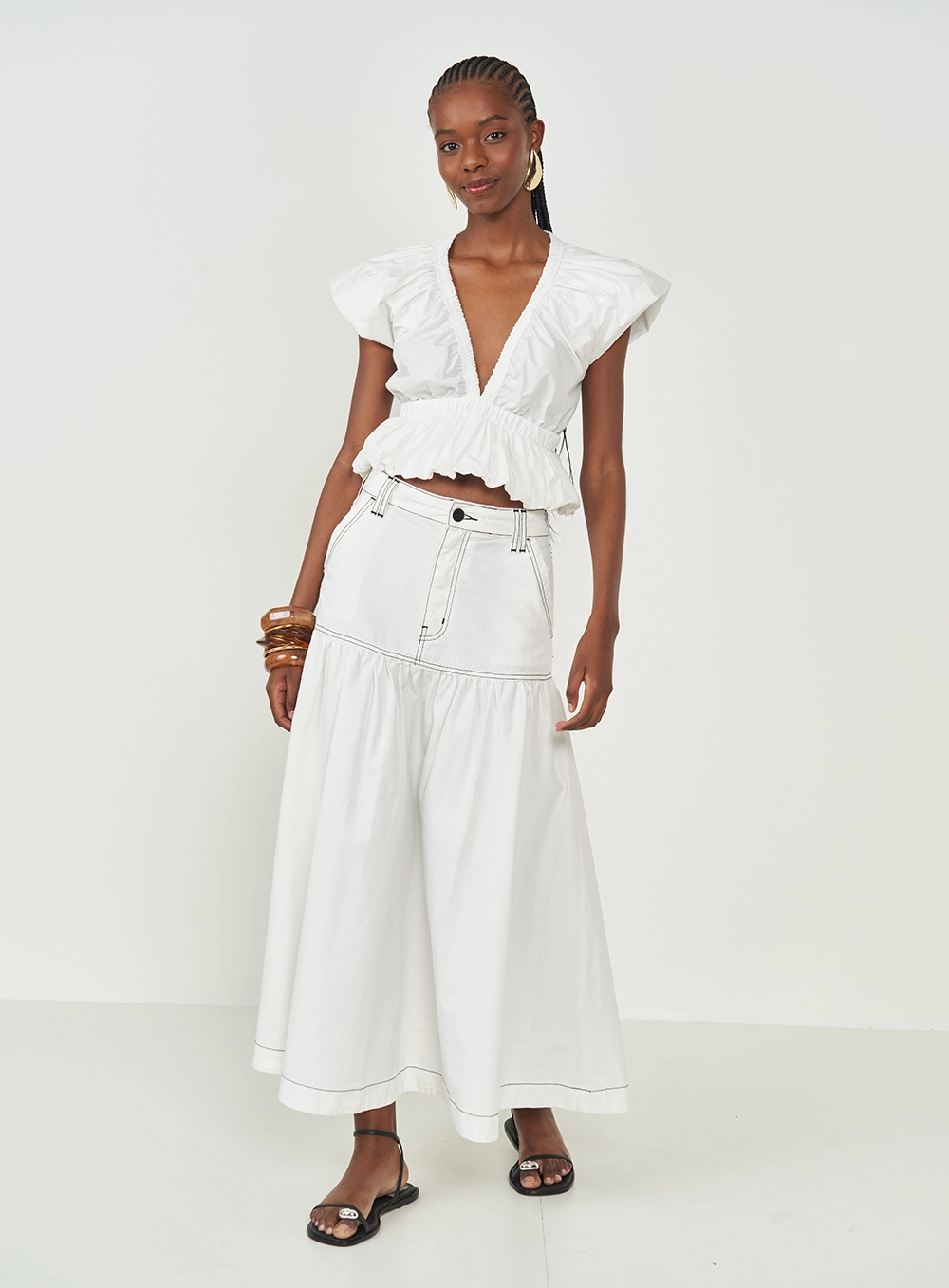 Blusa Cropped Peplum | Colcci