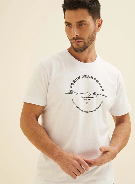 Camiseta New Slim Com Estampa Alto Relevo