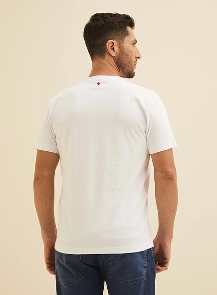 Camiseta New Slim Com Estampa Alto Relevo