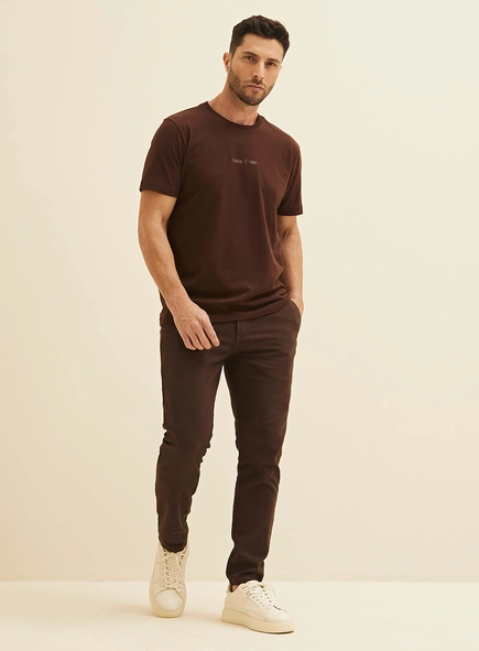 Camiseta New Slim Com Estampa Alto Relevo