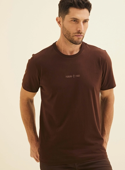 Camiseta New Slim Com Estampa Alto Relevo