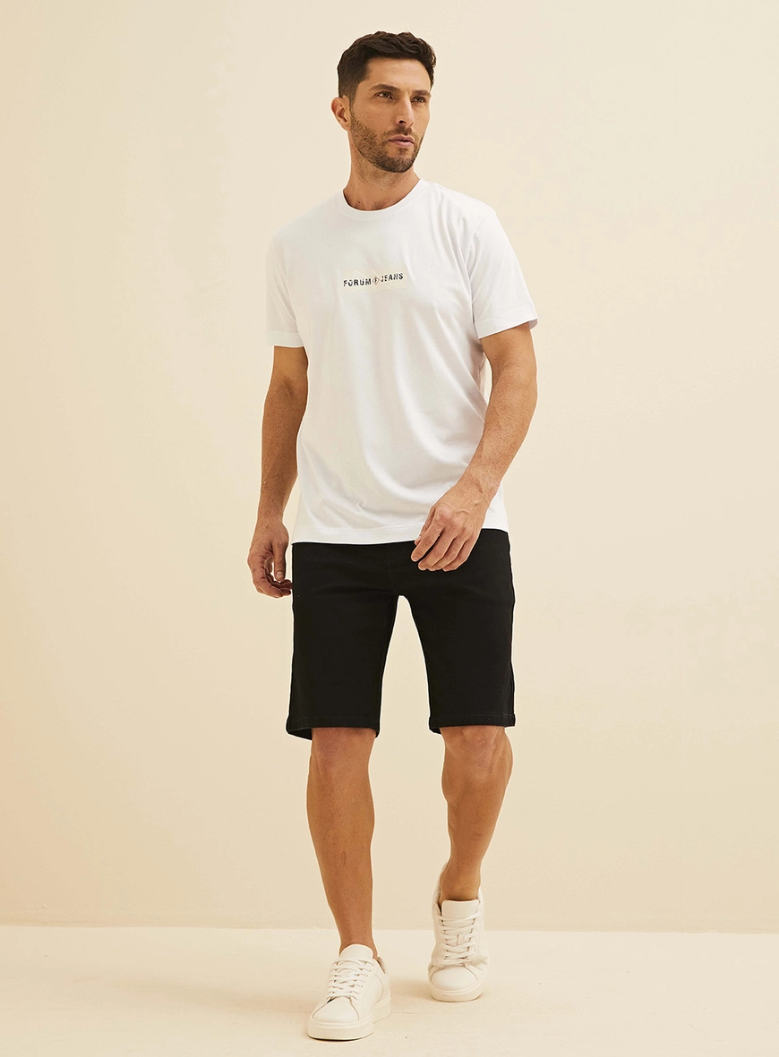 Camiseta New Slim Com Estampa Branco