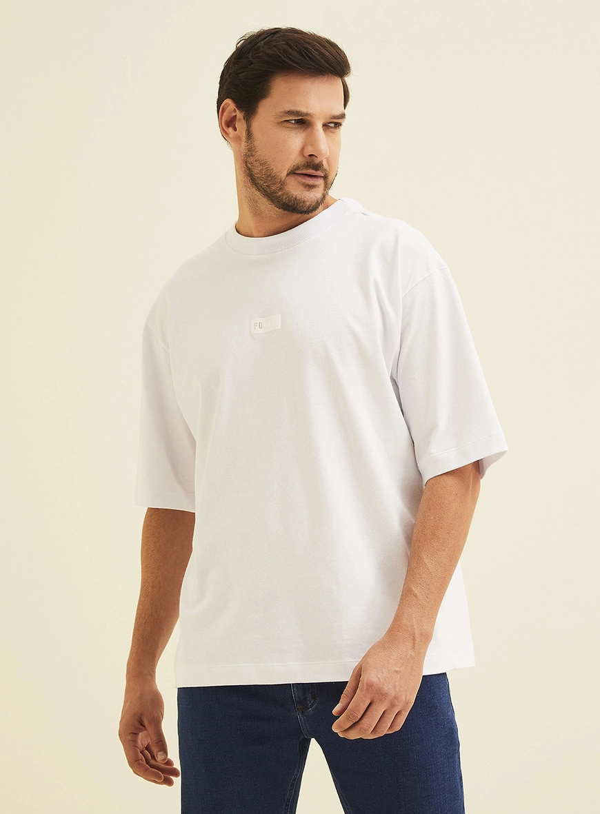 Camiseta Masculina Oversized Branco