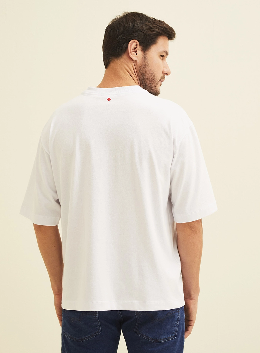 Camiseta Masculina Oversized Branco