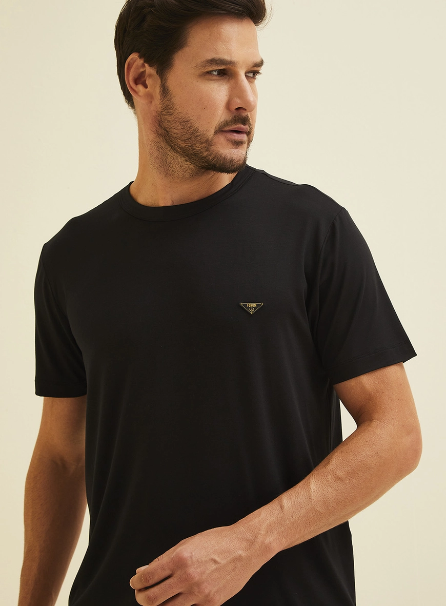 Camiseta New Slim Masculina Preto
