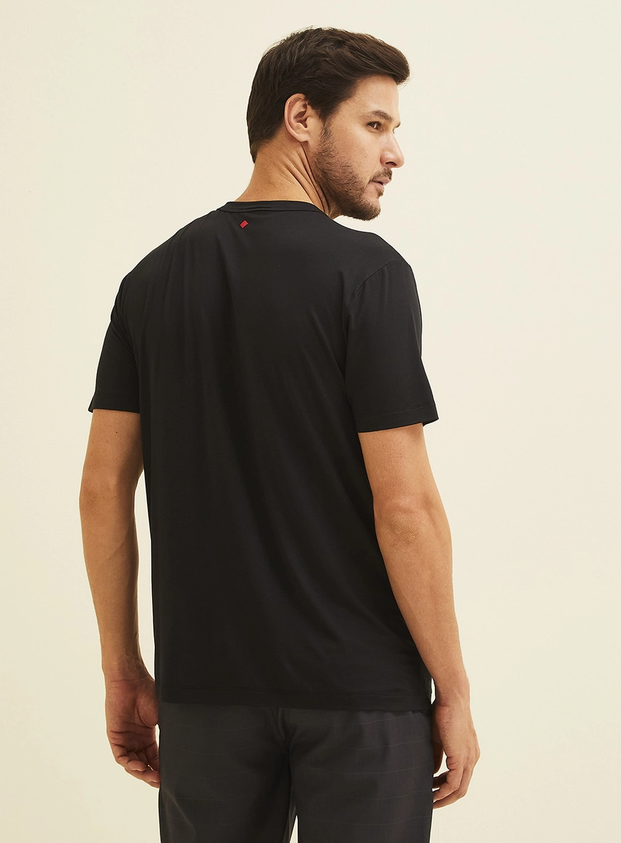Camiseta New Slim Masculina Preto