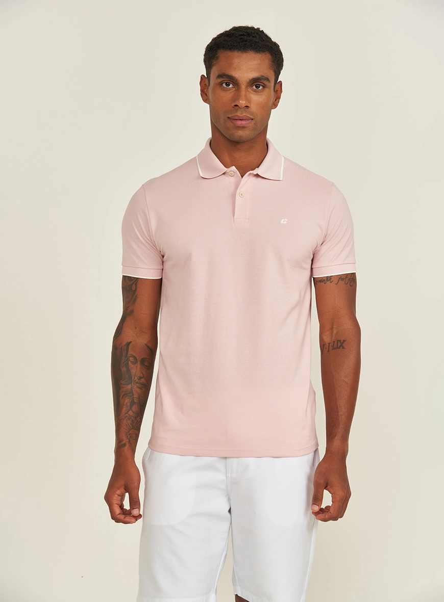 Polo Masculina Básica Slim